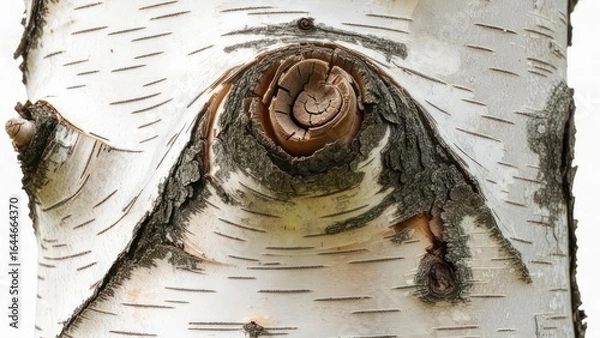 Fototapeta Close-up birch bark texture