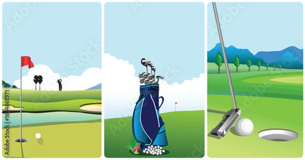 Fototapeta A Golfer's Approach