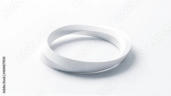 Fototapeta Abstract white ring (1)