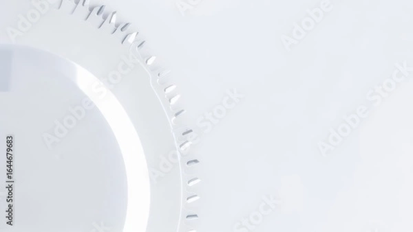 Fototapeta Abstract white circular design