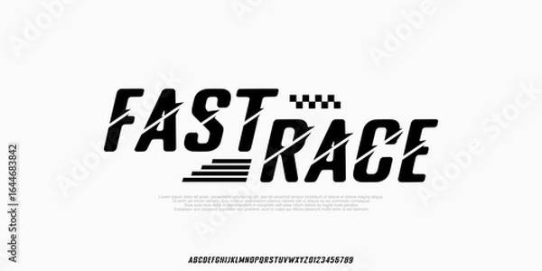 Obraz Modern Sport Italic Font. Uppercase,
Typeface urban style fonts for technology, digital, movie, logo design. Alphabet Collections