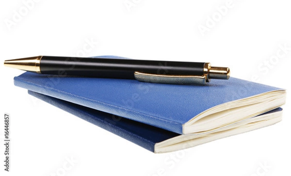 Fototapeta popular notebook with yellow paper