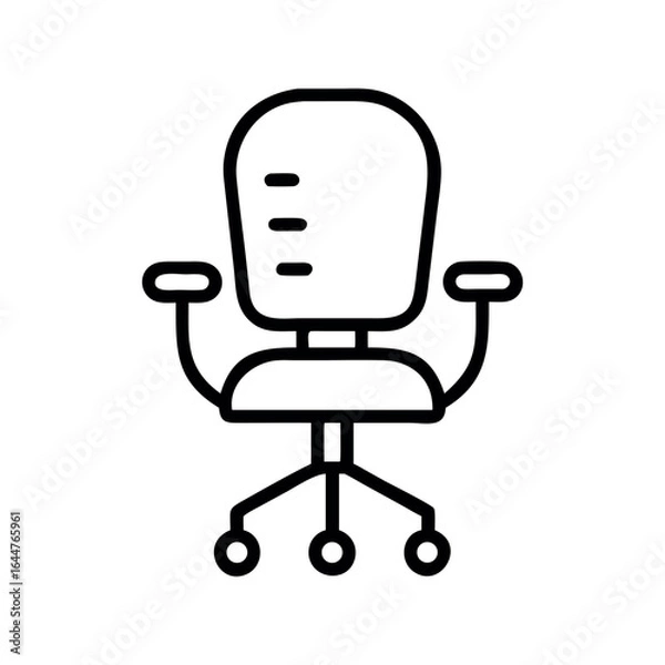 Obraz office chair vector