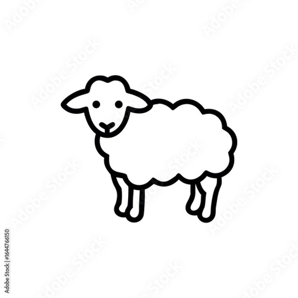 Obraz sheep vector illustration