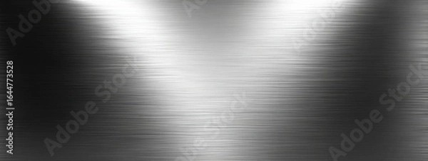 Obraz Polished metal surface with light reflections