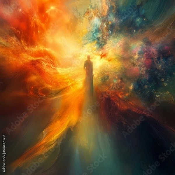 Fototapeta Dreamscape Sonata A surreal composition of light and color that sings like a celestial symphony rhythmic and inspiring