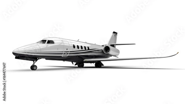 Fototapeta Private jet / 3D render image representing an private jet 