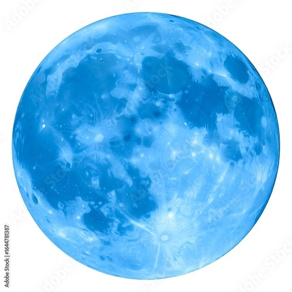 Fototapeta Blue moon, full view