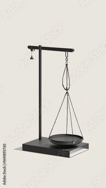 Fototapeta scales of justice isolated