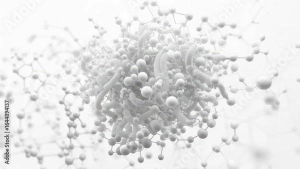 Fototapeta Abstract molecular structure (2)