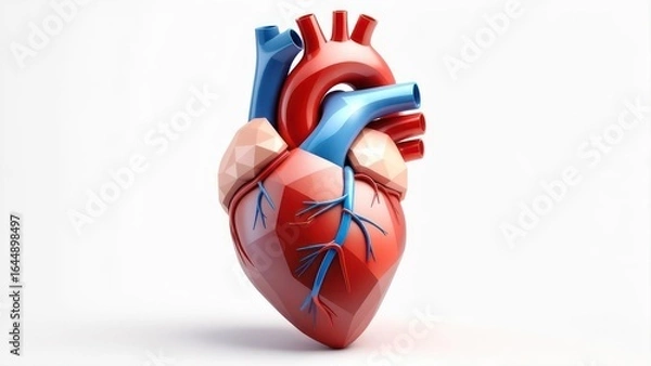 Fototapeta 3D anatomical heart model (1)