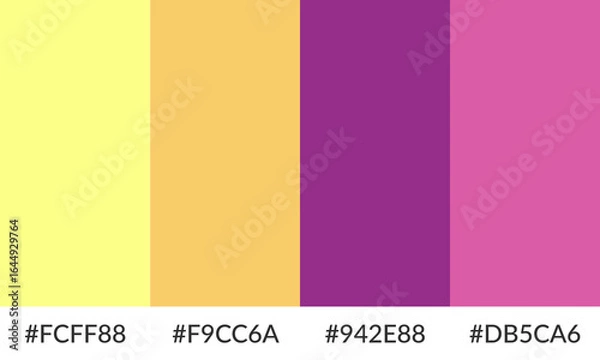 Fototapeta Abstract color palette banner versatile collection of shade and swatch