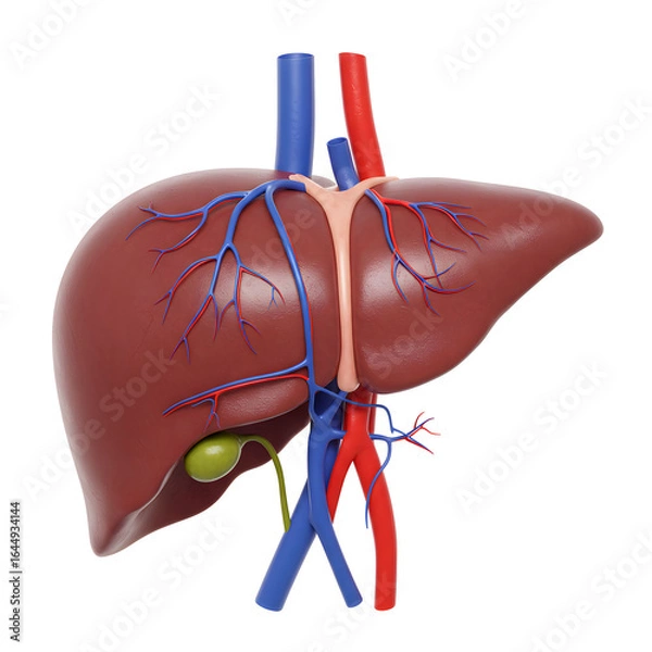 Obraz human liver anatomy