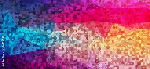 Obraz Abstract mulicolor background with circles shapes