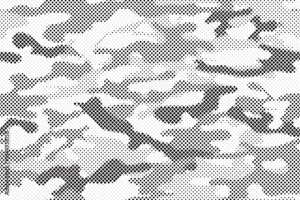 Fototapeta Camouflage seamless background. Abstract camo texture. Camo pattern. Print on fabric on clothes. Vector illustration