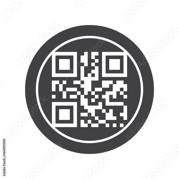 Fototapeta Cryptocurrency icon for bitcoin, virtual currency, digital money, ecash