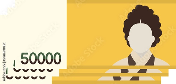 Obraz 오만원권 돈다발