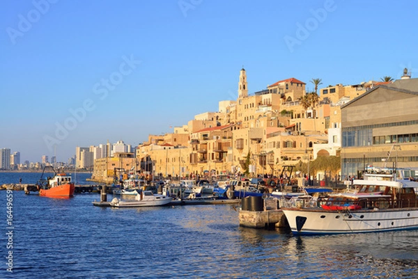 Obraz Stare miasto i port w Jaffie w Tel Awiwie, Izrael