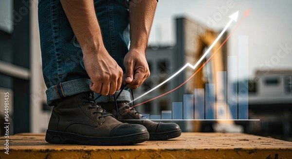 Obraz construction worker using a saw