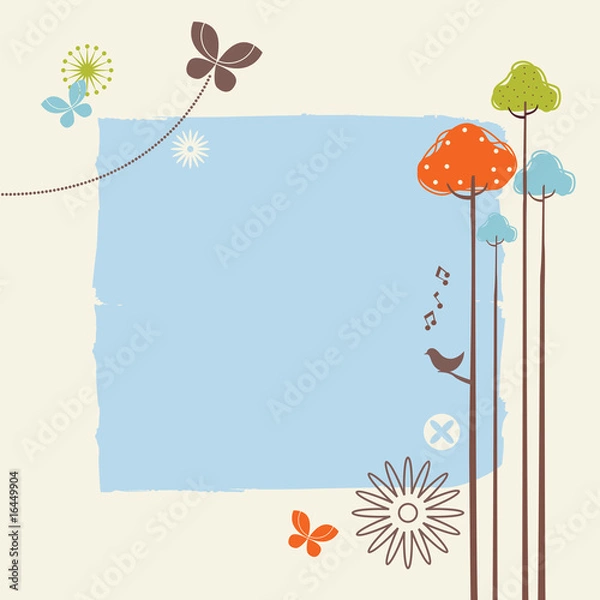 Fototapeta Retro Spring Design