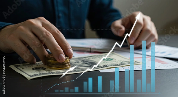 Obraz trader   working on chart