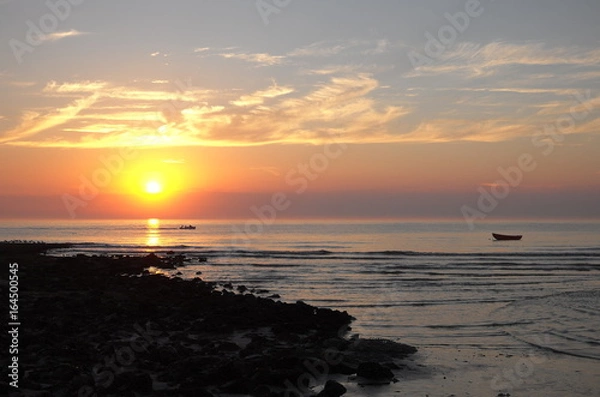 Fototapeta Abendstimmung am Strand bei Callantsoog.