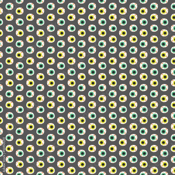 Obraz Halloween Cute Eye Pattern Illustration