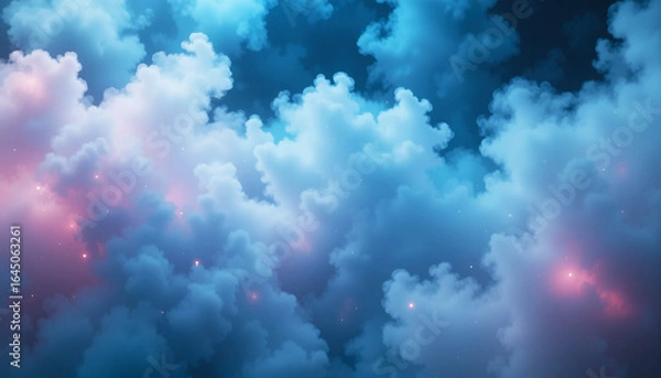 Obraz Dramatic Lightning Strikes Amid Dark Storm Clouds – Powerful Night Sky Scene