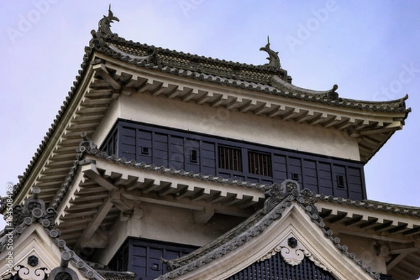 Fototapeta 日本周遊　粉雪舞う国宝松本城