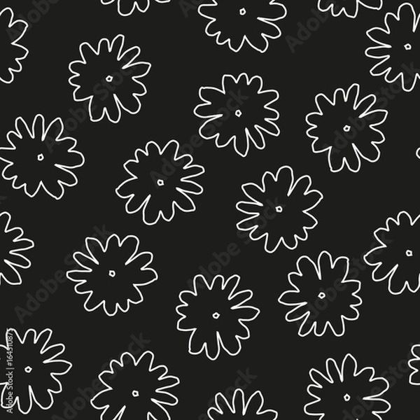 Fototapeta Seamless floral pattern. Flowers texture.