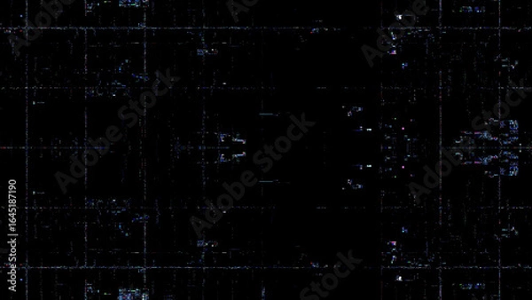Fototapeta Abstract Digital Pixel Noise Glitch.Video Corruption Error