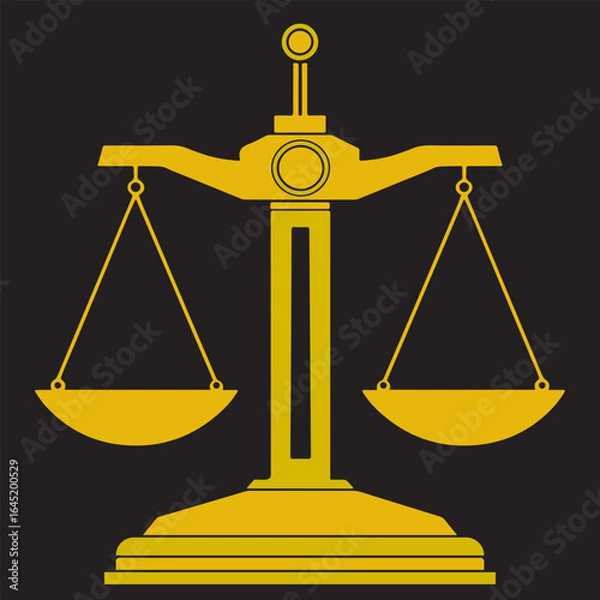 Obraz Balance Scale Colorful Vector Illustration Design (Version: 04)