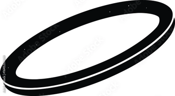 Obraz halo ring on the white background.eps