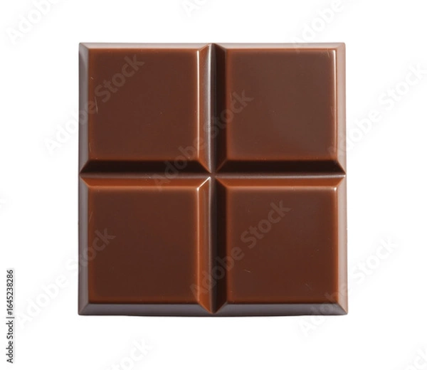 Obraz Chocolate bar isolated on a white, transparent background