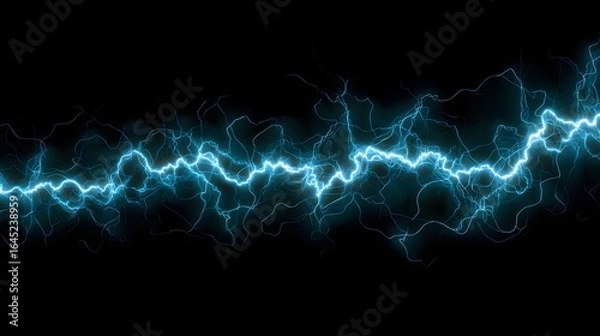 Fototapeta Abstract design of light blue electrical energy.