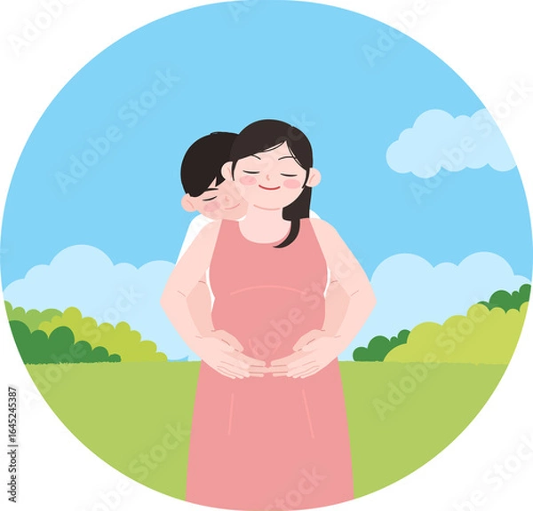 Fototapeta 임신부부