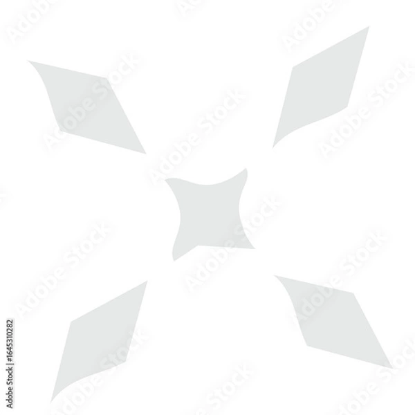 Obraz Minimal Four-Point Diamond Emblem