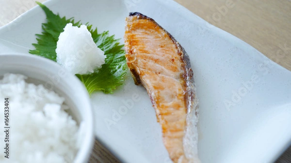 Obraz 鮭の塩焼き