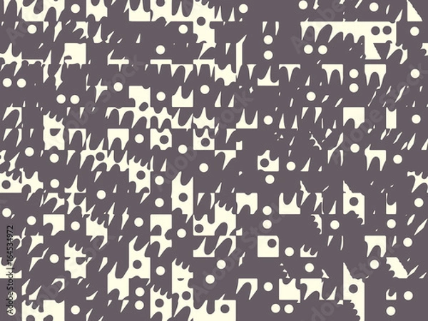 Obraz Abstract grunge vector background. Monochrome raster composition of irregular graphic elements.