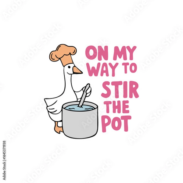 Fototapeta on my way to stir the pot