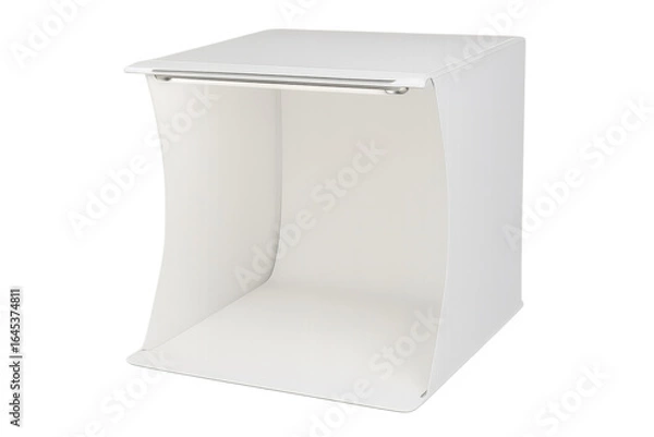 Fototapeta Professional studio light box with transparent background