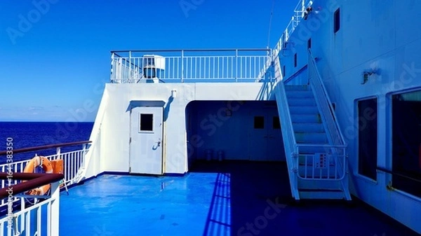 Obraz 昼間の太平洋フェリーきその甲板