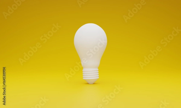 Fototapeta LED light bulb on black background, energy saving, idea concept