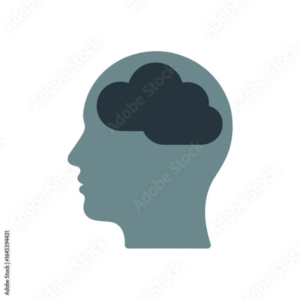 Obraz Mental Health Cloud Icon