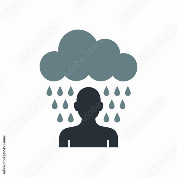 Obraz Person Under Cloud