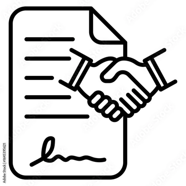 Obraz Client Agreement Icon