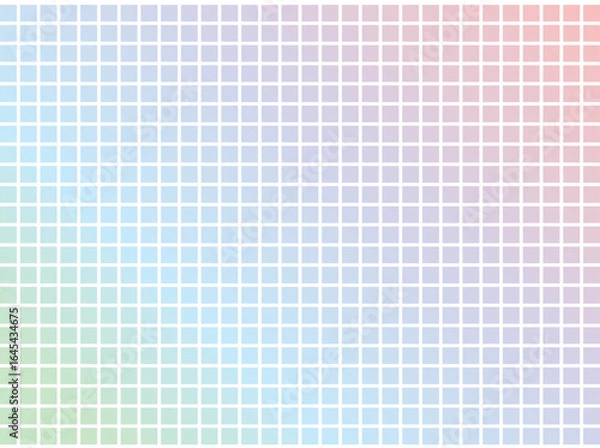 Obraz パステルグラデーションのタイル柄の背景