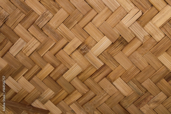 Fototapeta Old bamboo weave texture background