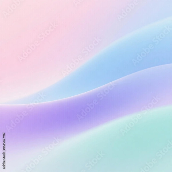 Obraz Pastel color gradient background grainy pink blue yellow retro texture effect wide banner header backdrop design