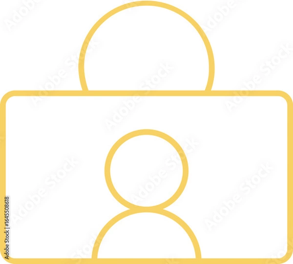 Fototapeta Selfie  User   In Outline Icon